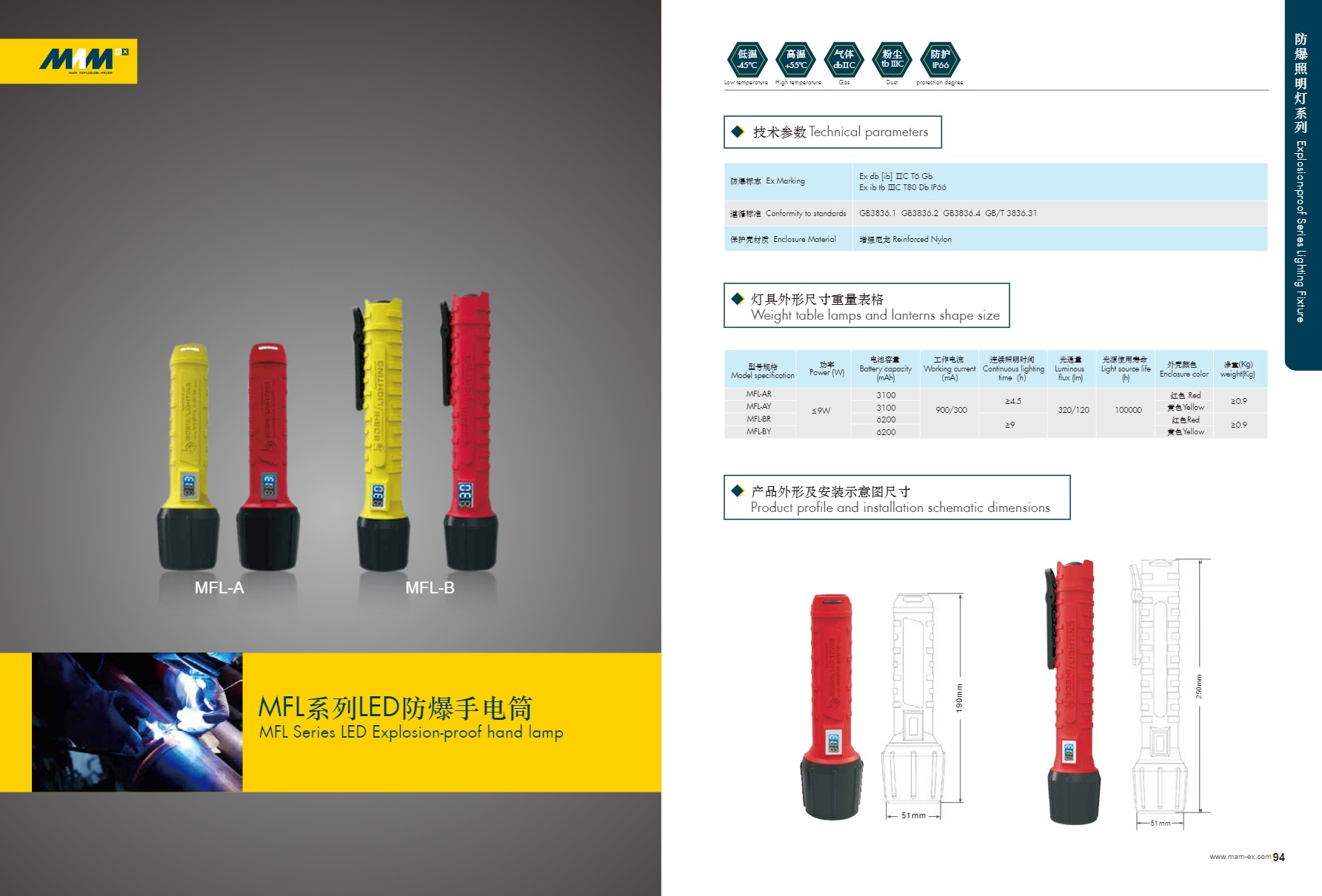 MFL系列LED防爆手电筒