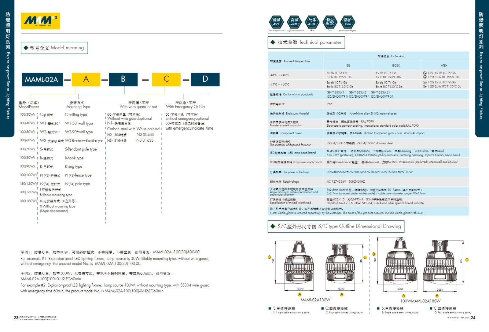 防爆LED灯MAML02-A系列